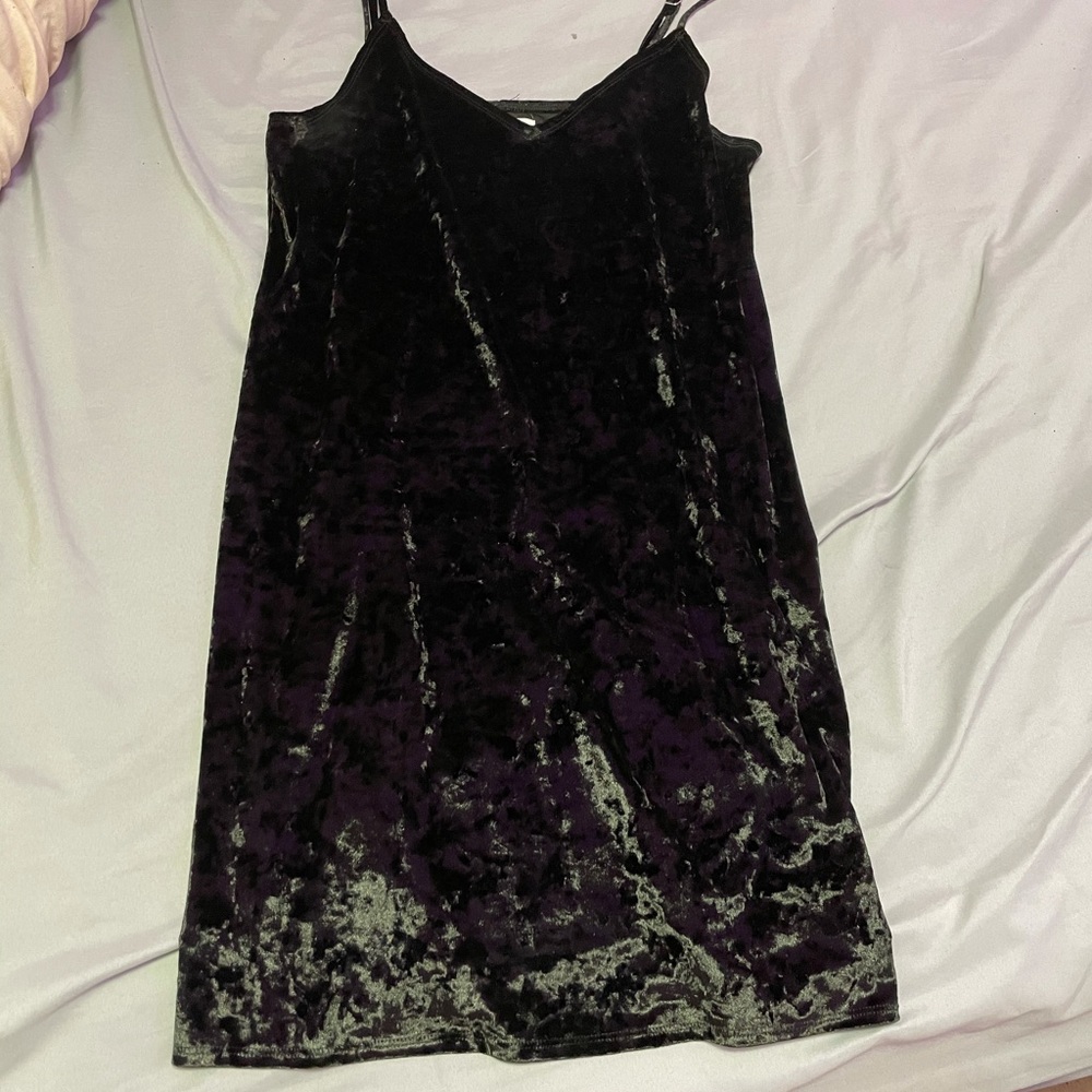 Velvet black dress